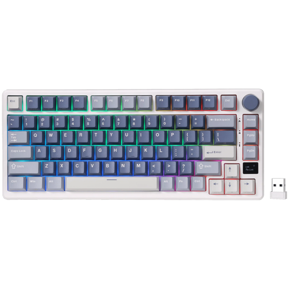 Mechanische Tastatur Royal Kludge M75 Brown Switch blau