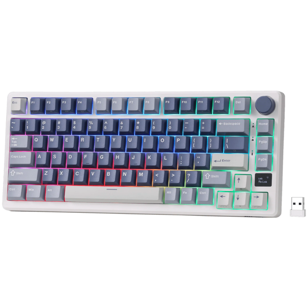 Mechanische Tastatur Royal Kludge M75 Brown Switch blau