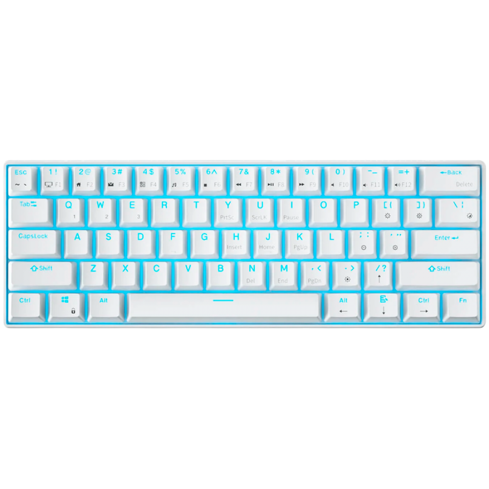 Royal Kludge 61 Mechanical Keyboard Brown Switch White