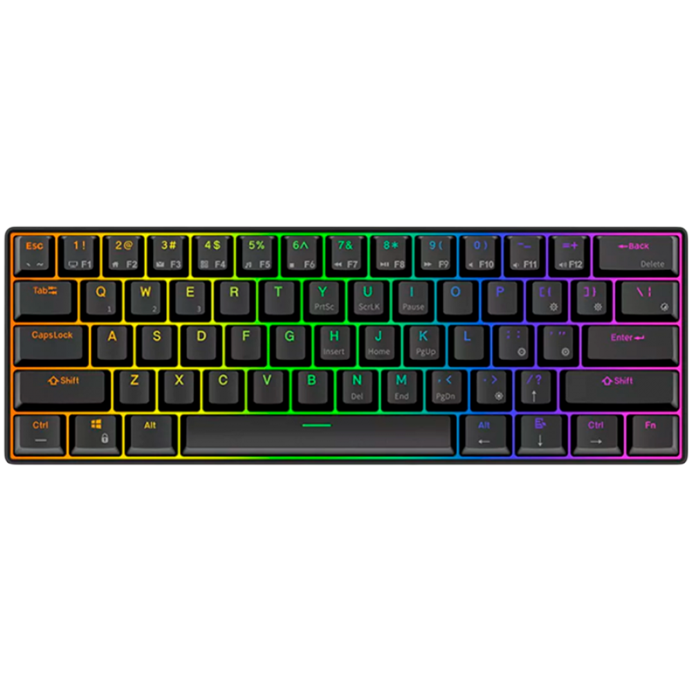 Mechanische Tastatur Royal Kludge 61 Brown Switch schwarz