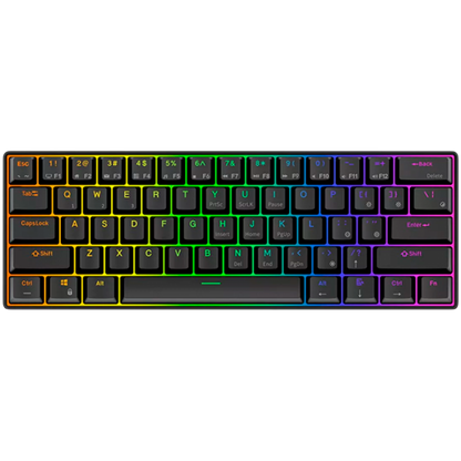 Mechanische Tastatur Royal Kludge 61 Brown Switch schwarz