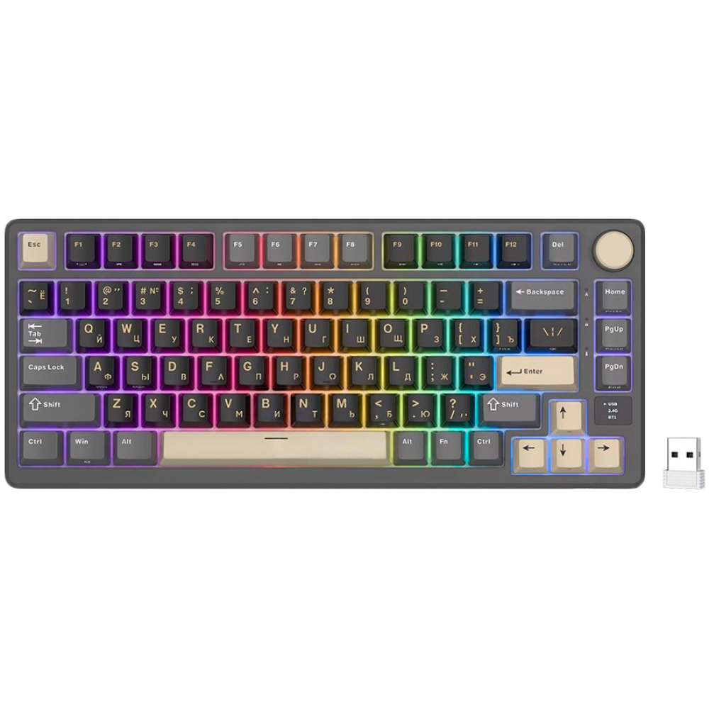 Royal Kludge M75 Mechanical Keyboard Brown Switch Graphite