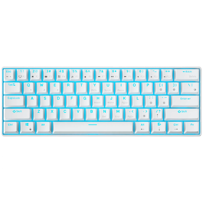 Royal Kludge 61 Red Switch Mechanical Keyboard, white