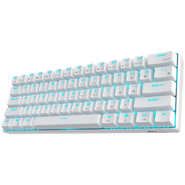 Royal Kludge 61 Red Switch Mechanical Keyboard, white