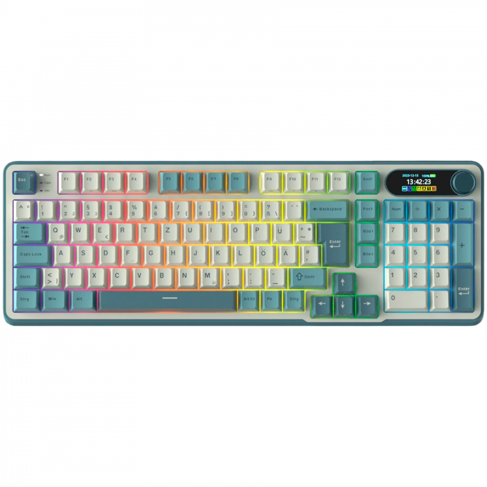 Royal Kludge S98 Chartreuse Switch Mechanical Keyboard Grey