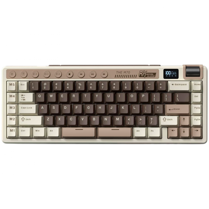 Mechanische Tastatur Royal Kludge M70 Cream Switch grau