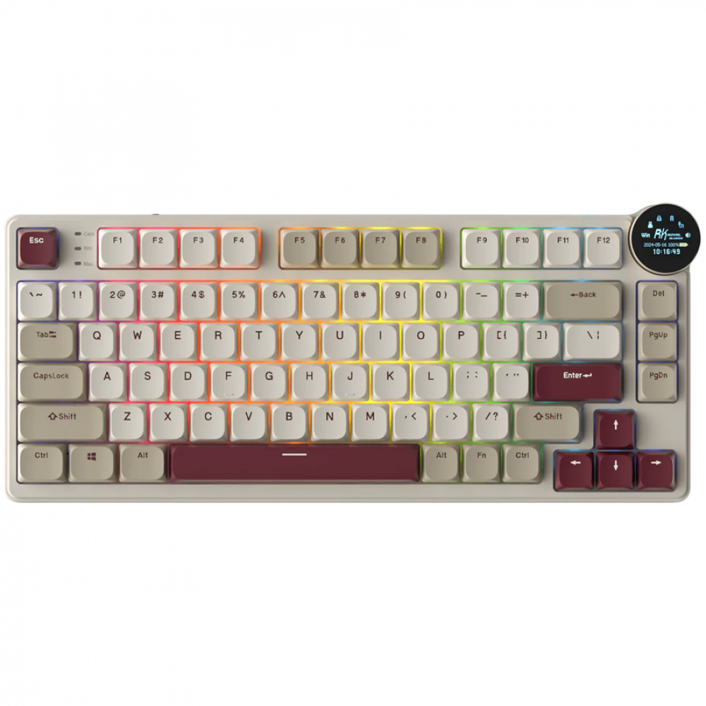Mechanische Tastatur Royal Kludge N80 Red Switch rosa