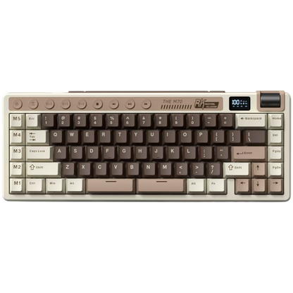 Klawiatura mechaniczna Royal Kludge M70 Beige Switch szara