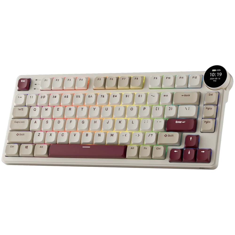 Mechanische Tastatur Royal Kludge N80 Brown Switch Rosa