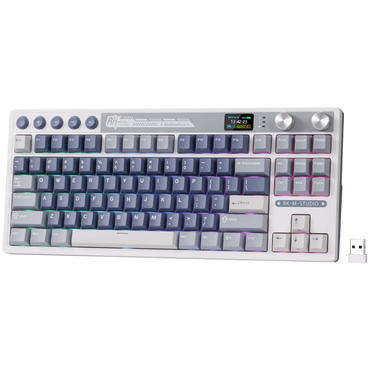 Royal Kludge M87 Cream Switch Mechanical Keyboard Blue