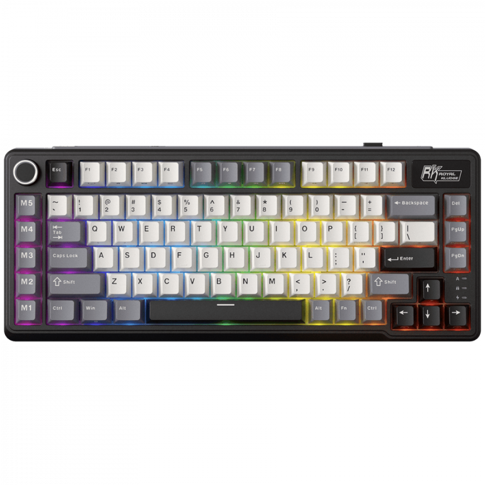 Royal Kludge L75 Mechanical Keyboard Beige Switch Black