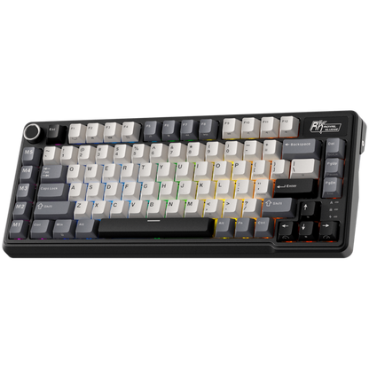 Royal Kludge L75 Cream Switch Mechanical Keyboard, Black