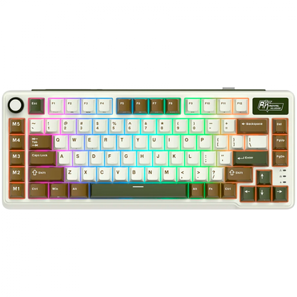 Royal Kludge L75 Mechanical Keyboard Green Switch Beige