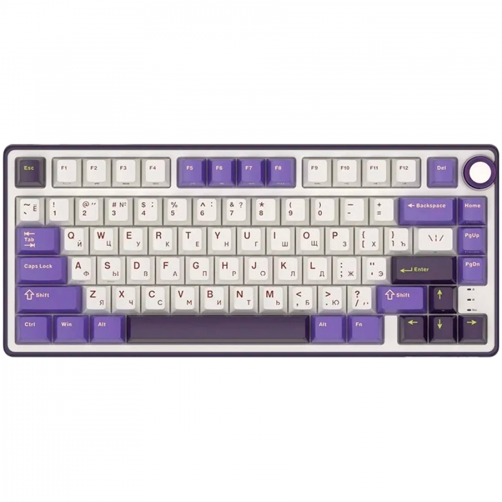 Klawiatura gamingowa ROYAL KLUDGE R75 przewodowa z podświetleniem RGB blackberry mousse