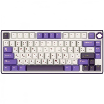 Mechanische Tastatur Royal Kludge R75 Silver Switch lila