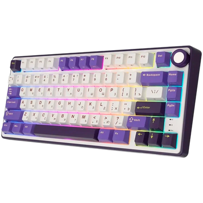 Mechanische Tastatur Royal Kludge R75 Silver Switch lila