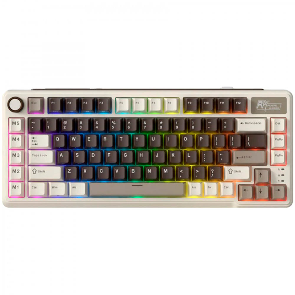 Royal Kludge L75 Beige Switch Mechanical Keyboard Grey