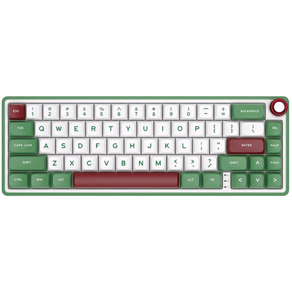 Gaming-Tastatur ROYAL KLUDGE R65 kabelgebunden mit RGB-Hintergrundbeleuchtung, grün