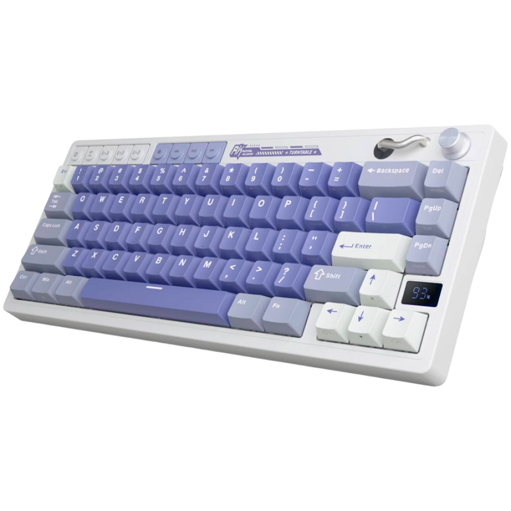 Klawiatura mechaniczna Royal Kludge M65 Cream Switch niebieska