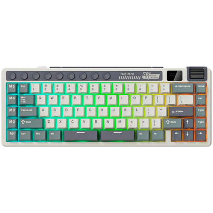 Royal Kludge M70 Mechanical Keyboard Beige Purple Switch