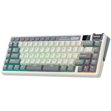 Royal Kludge M70 Mechanical Keyboard Beige Purple Switch