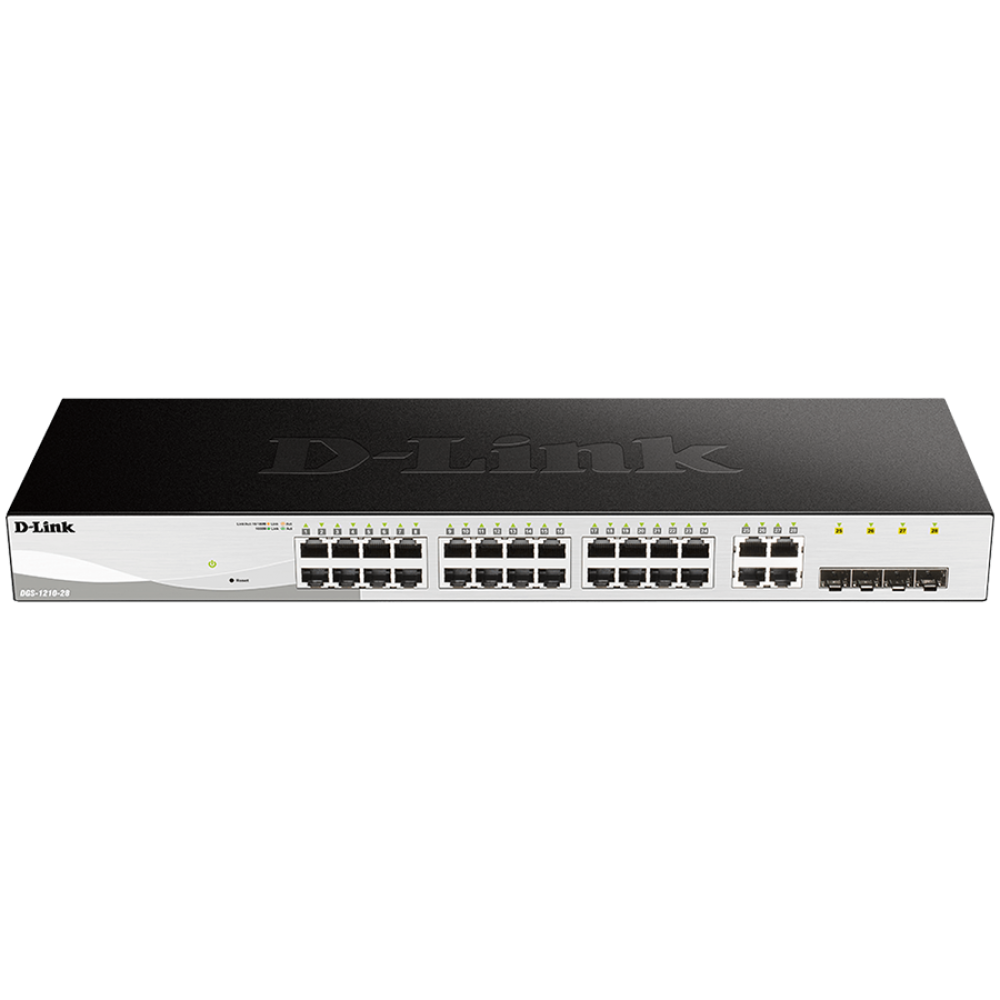 Switch D-Link 28 Ports 1000 MBit/s Schwarz