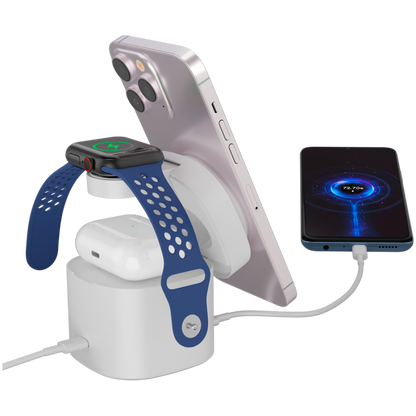 Canyon OnCharge 405 4-in-1 30W Charging Station + 65W USB-C Adapter White
