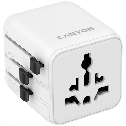 Canyon OnTour One EU/UK/US/AUS Travel Adapter, white