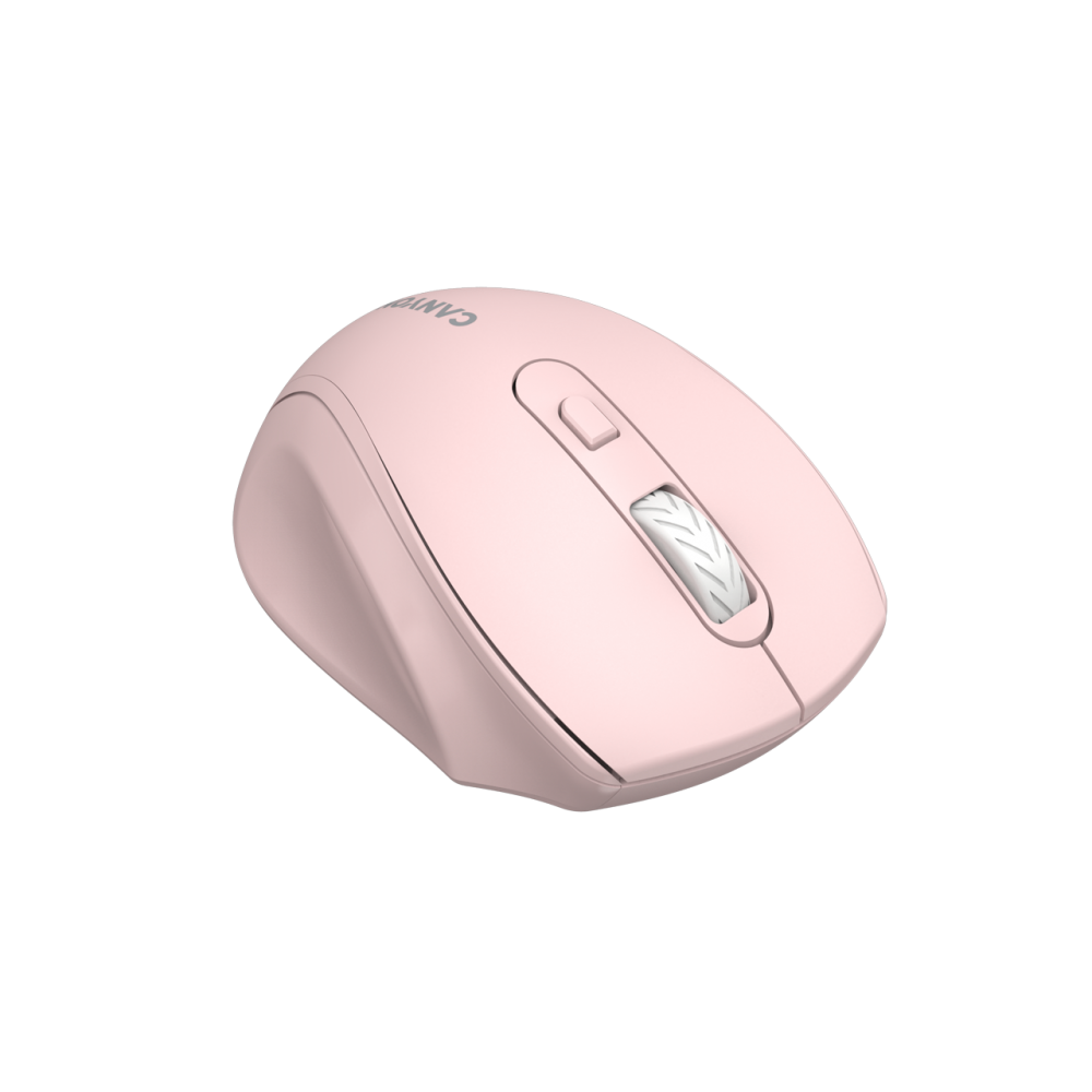 Mysz bezprzewodowa 2.4GHz 1600 DPI Canyon 20 różowa