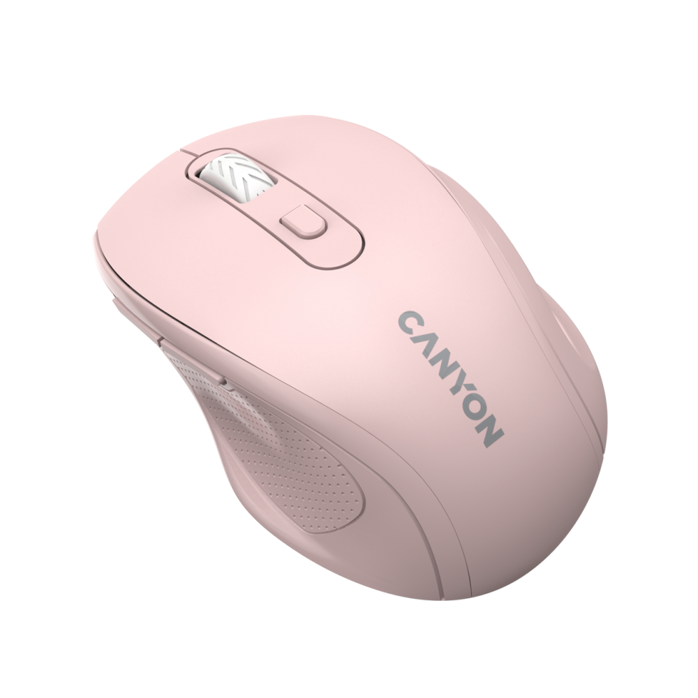 Mysz bezprzewodowa 2.4GHz 1600 DPI Canyon 20 różowa