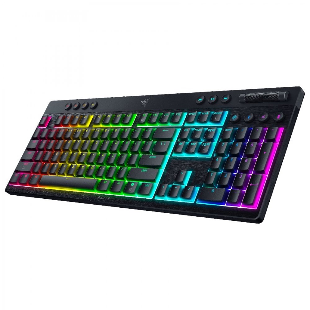 Razer BlackWidow V4 Low profile HyperSpeed Orange Switch US Gaming Keyboard
