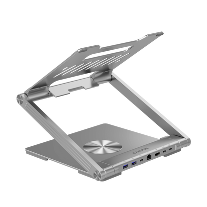 Laptopständer mit USB-C-Hub, HDMI, RJ45, PD Canyon OnStand 2 Grau