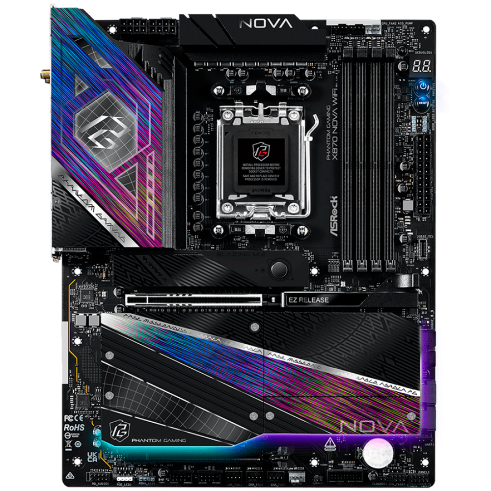 Motherboard ASROCK X870 Nova WiFi Socket AM5 ATX