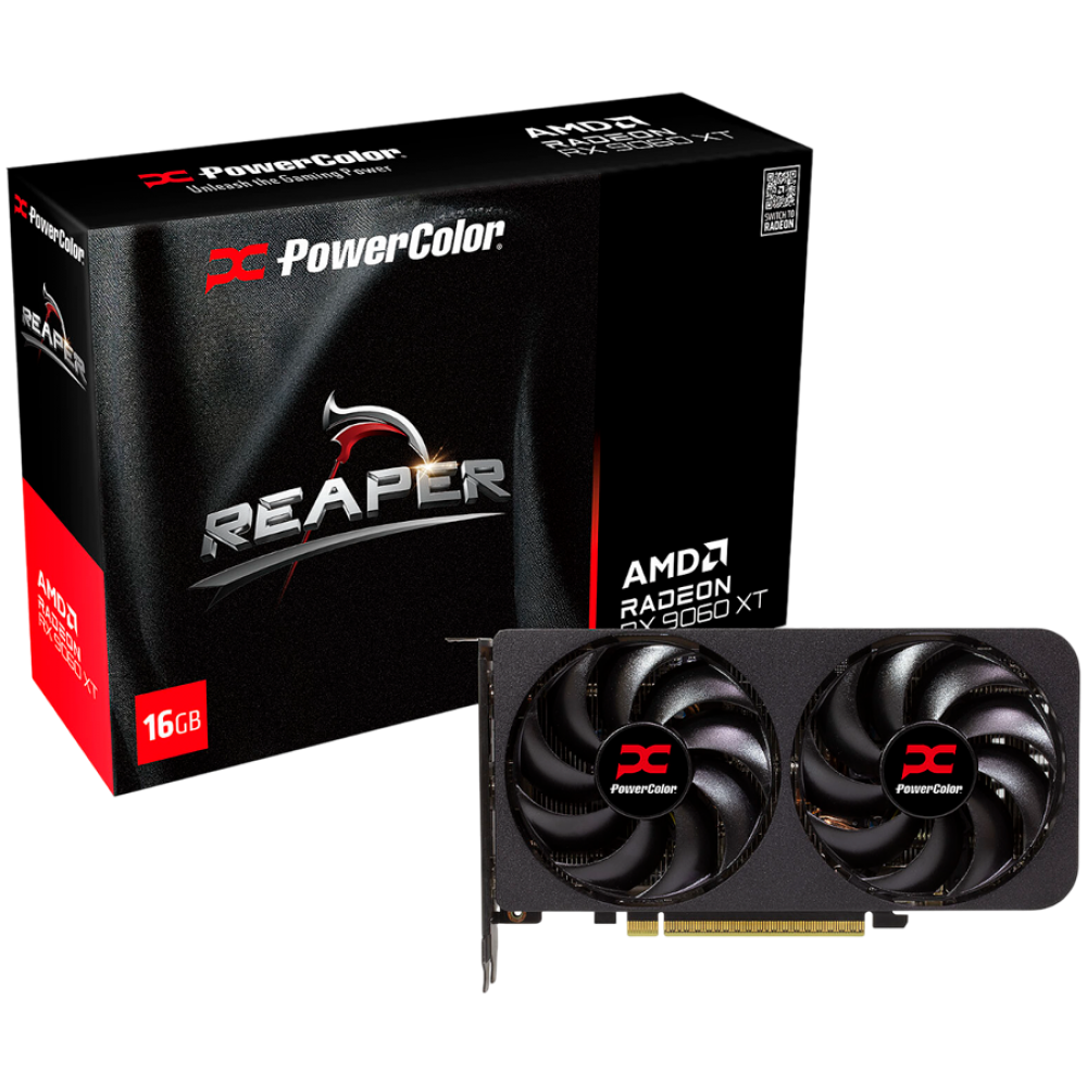 AMD Radeon RX 9060 XT POWERCOLOR Reaper 16GB GDDR6 Grafikkarte