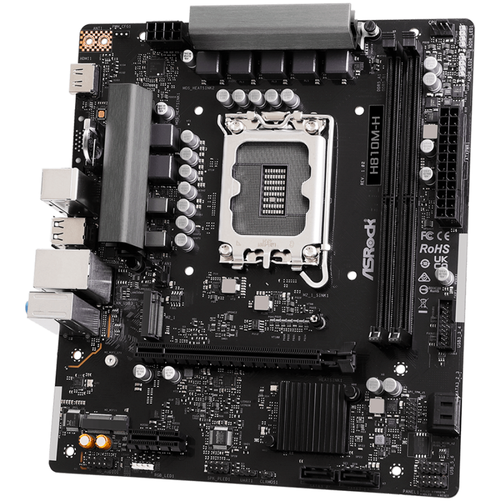ASROCK H810M H Mikro-ATX DDR5 128 GB Motherboard