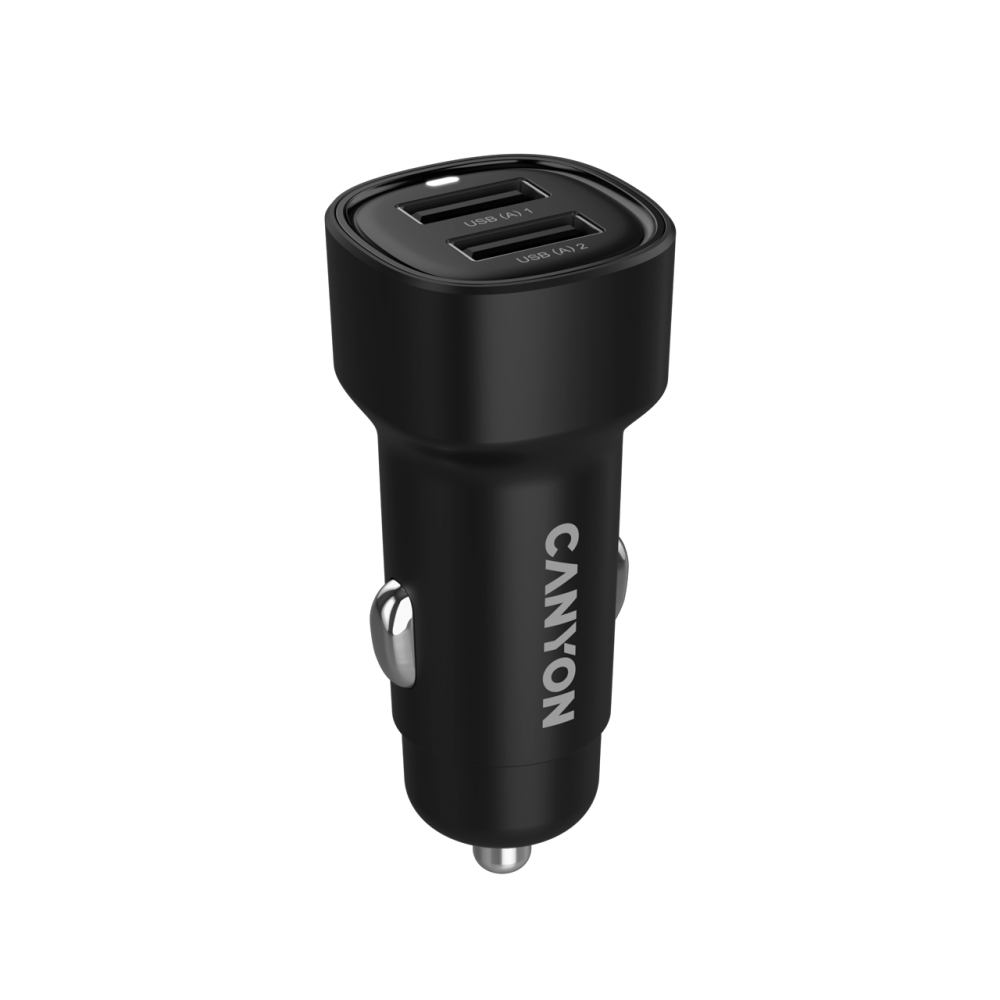 CANYON Kfz-Ladegerät OnDrive 24W 2xUSB A schwarz