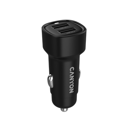 CANYON Kfz-Ladegerät OnDrive 24W 2xUSB A schwarz