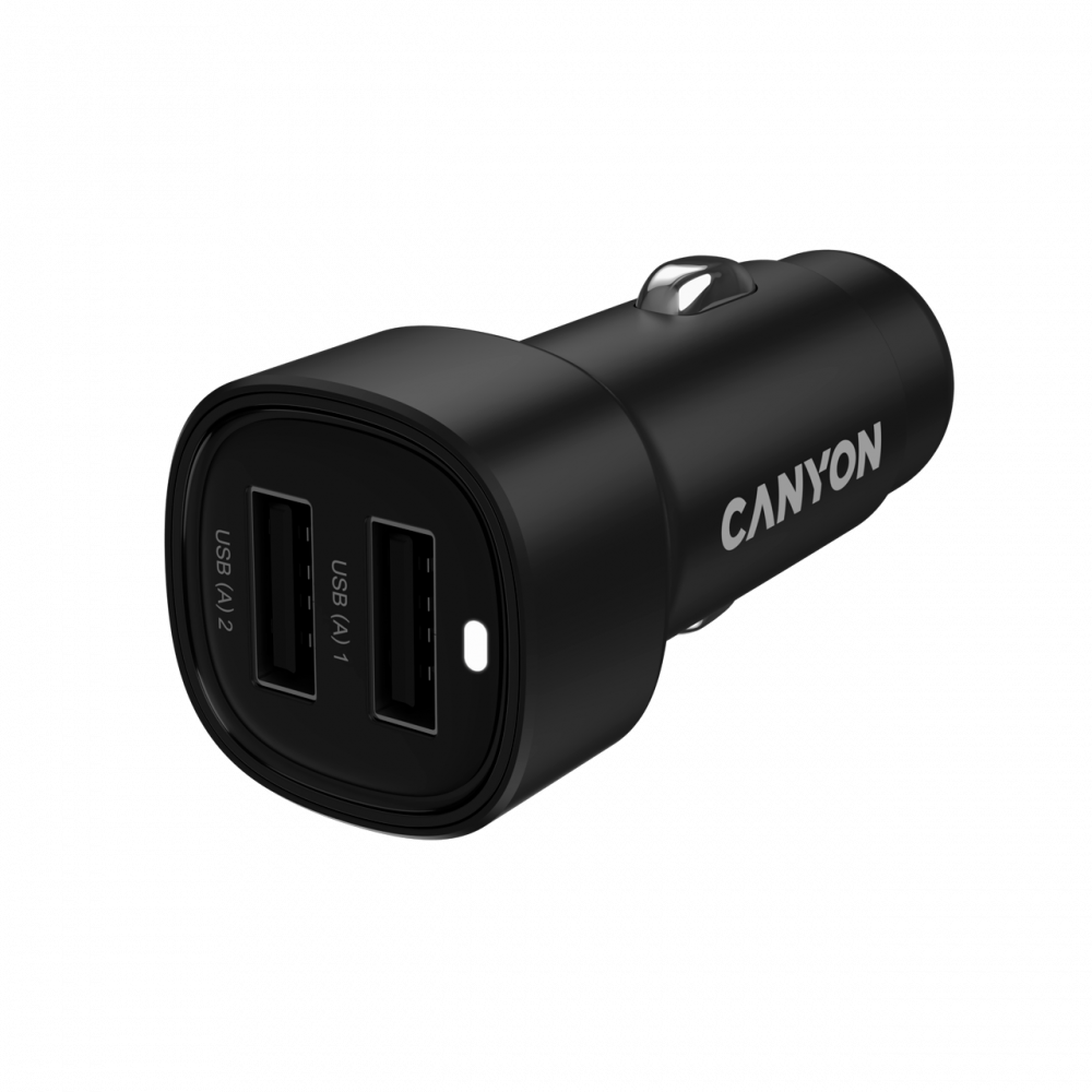 CANYON Kfz-Ladegerät OnDrive 24W 2xUSB A schwarz