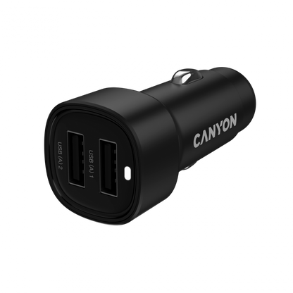 CANYON Kfz-Ladegerät OnDrive 24W 2xUSB A schwarz