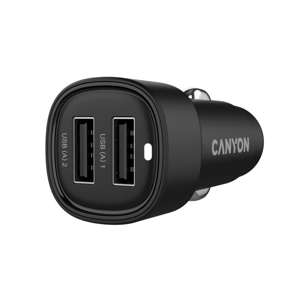 CANYON Kfz-Ladegerät OnDrive 24W 2xUSB A schwarz