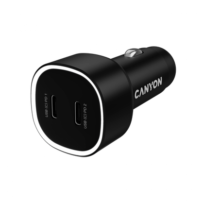 CANYON OnDrive 60 PD 60W Car Charger 2xUSB C black