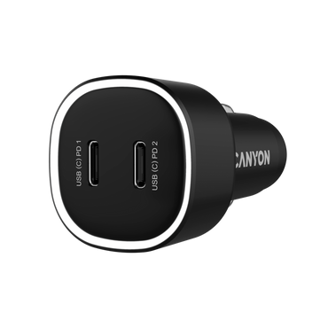 CANYON OnDrive 60 PD 60W Car Charger 2xUSB C black