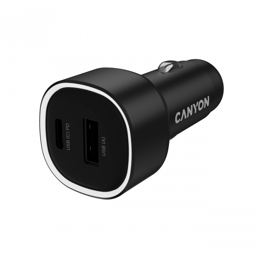 CANYON Kfz-Ladegerät OnDrive 85 PD 85W USB A USB C schwarz