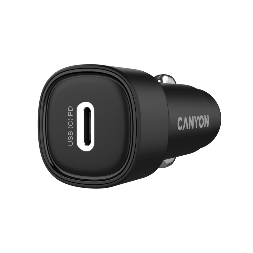 CANYON Ładowarka samochodowa OnDrive 30 PD 30W USB C czarna