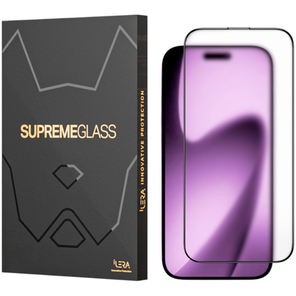 Szkło ochronne matowe iLera FrostedGlass 2.0 do iPhone czarne