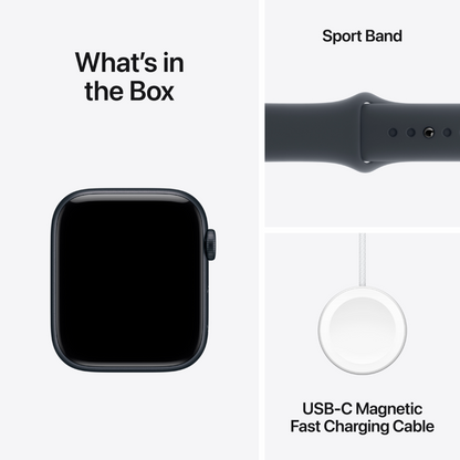 Apple Watch SE 3 GPS 44 mm Aluminium Midnight mit Sportarmband M/L