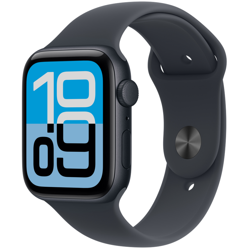 Apple Watch SE 3 GPS 44 mm Aluminium Midnight mit Sportarmband M/L