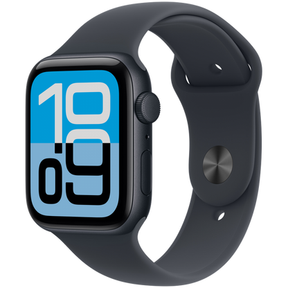 Apple Watch SE 3 GPS 44 mm Aluminium Midnight mit Sportarmband M/L