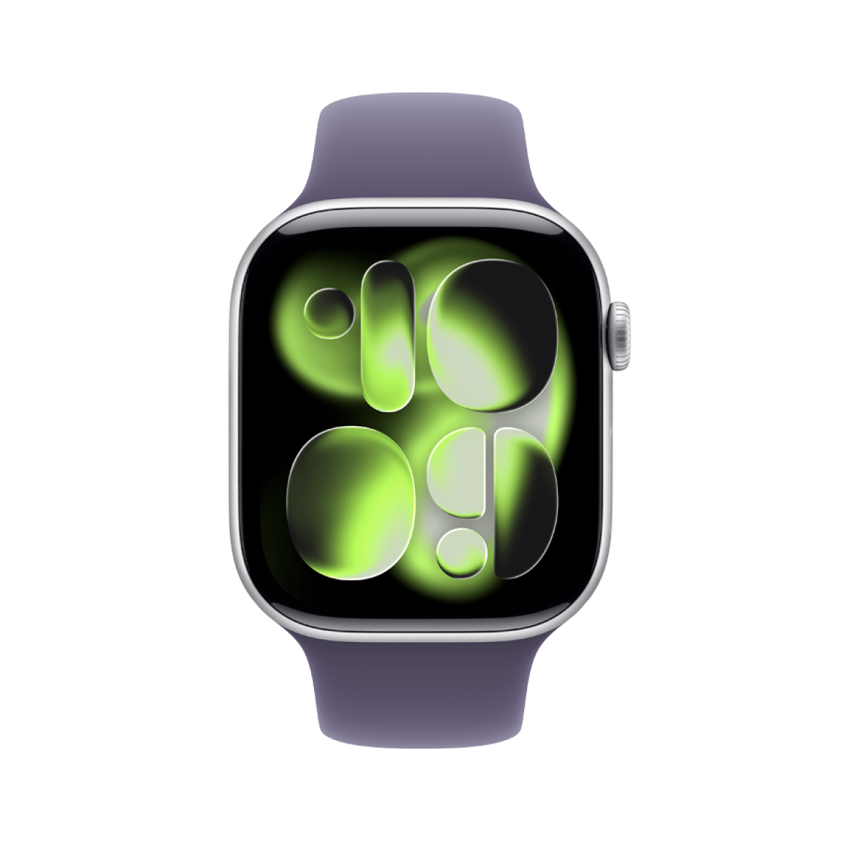 Apple Watch Series 11 GPS Aluminium 46 mm Silber mit Purple Fog Armband
