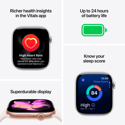 Apple Watch Series 11 GPS Sportuhr Aluminium 46 mm silber